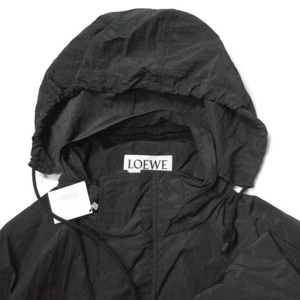 新品 LOEWE ロエベ 22AW イタリア製 HOODED TEXTURED NYLON PARKA フーデッドテクスチャーナイロンジャケット  H526Y02W23 48 BLACK アウター g14312 - メルカリ