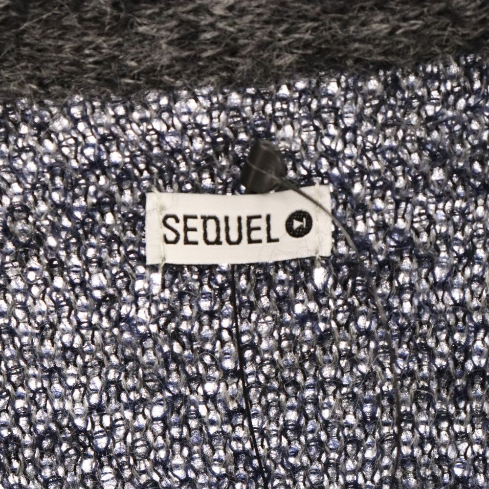 SEQUEL (シークエル) 22AW MOHAIR CARDIGAN アーガイルモヘア混ニット 