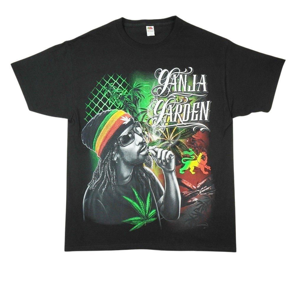 ガンジャ大麻マリファナラスタganja両面プリントティーTシャツ - メルカリ