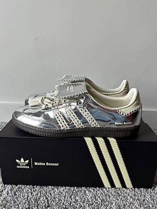 新品未使用 箱付Wales Bonner × adidas Samba Silver アディダス