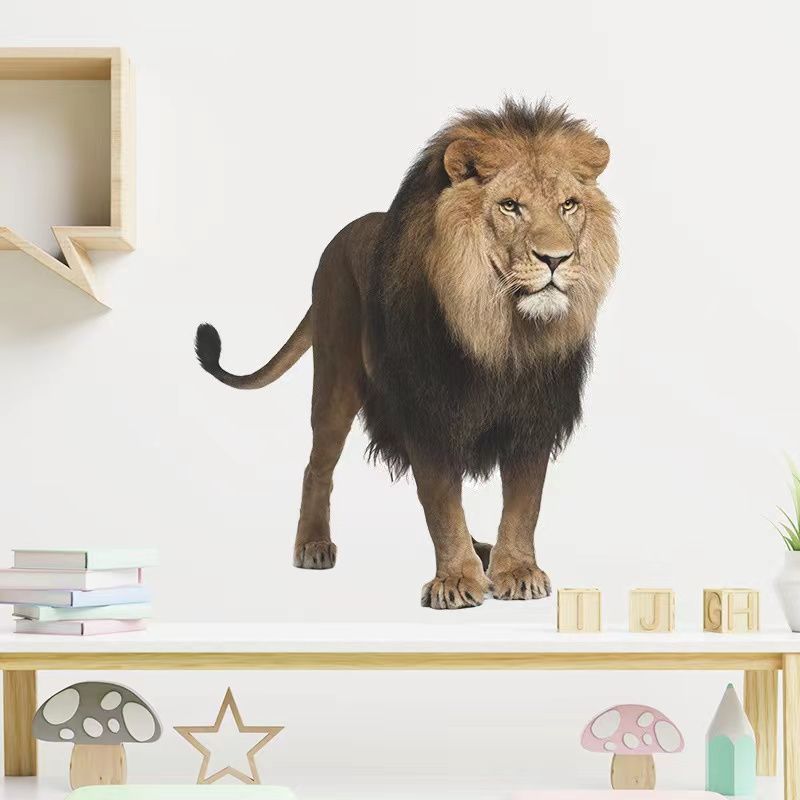 NO.411）DIY剥がせる飾り壁紙ウォールステッカー綺麗な仕上り ライオン - メルカリ