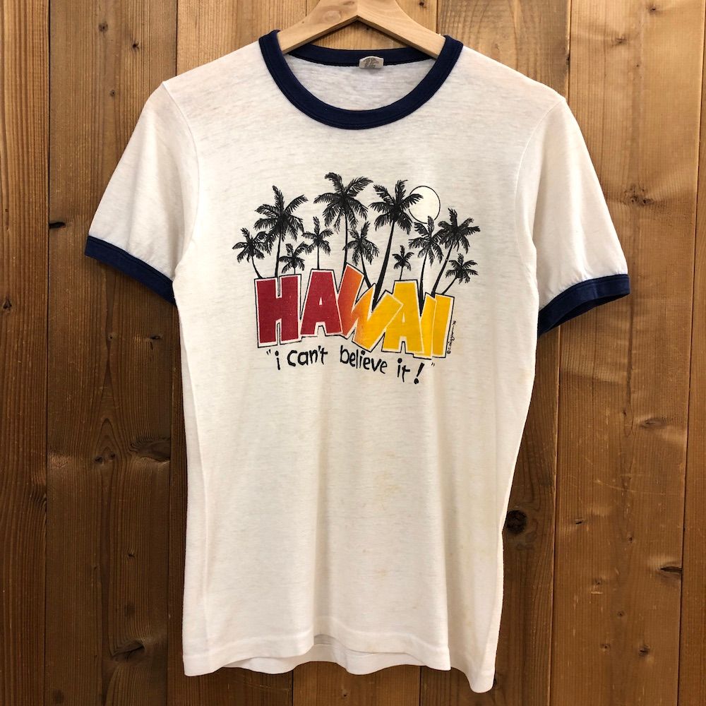 Hanes 70s vintageリンガーtシャツ　usa製