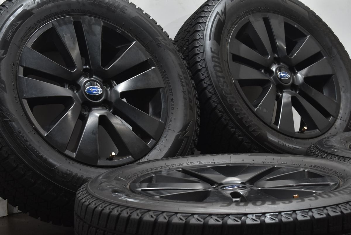 BS9アウトバック純正■225/65R17-7J/+55■ブリザック■DM-V3 スバル BS9 レガシィアウトバック 純正 アルミ＆20年製225
