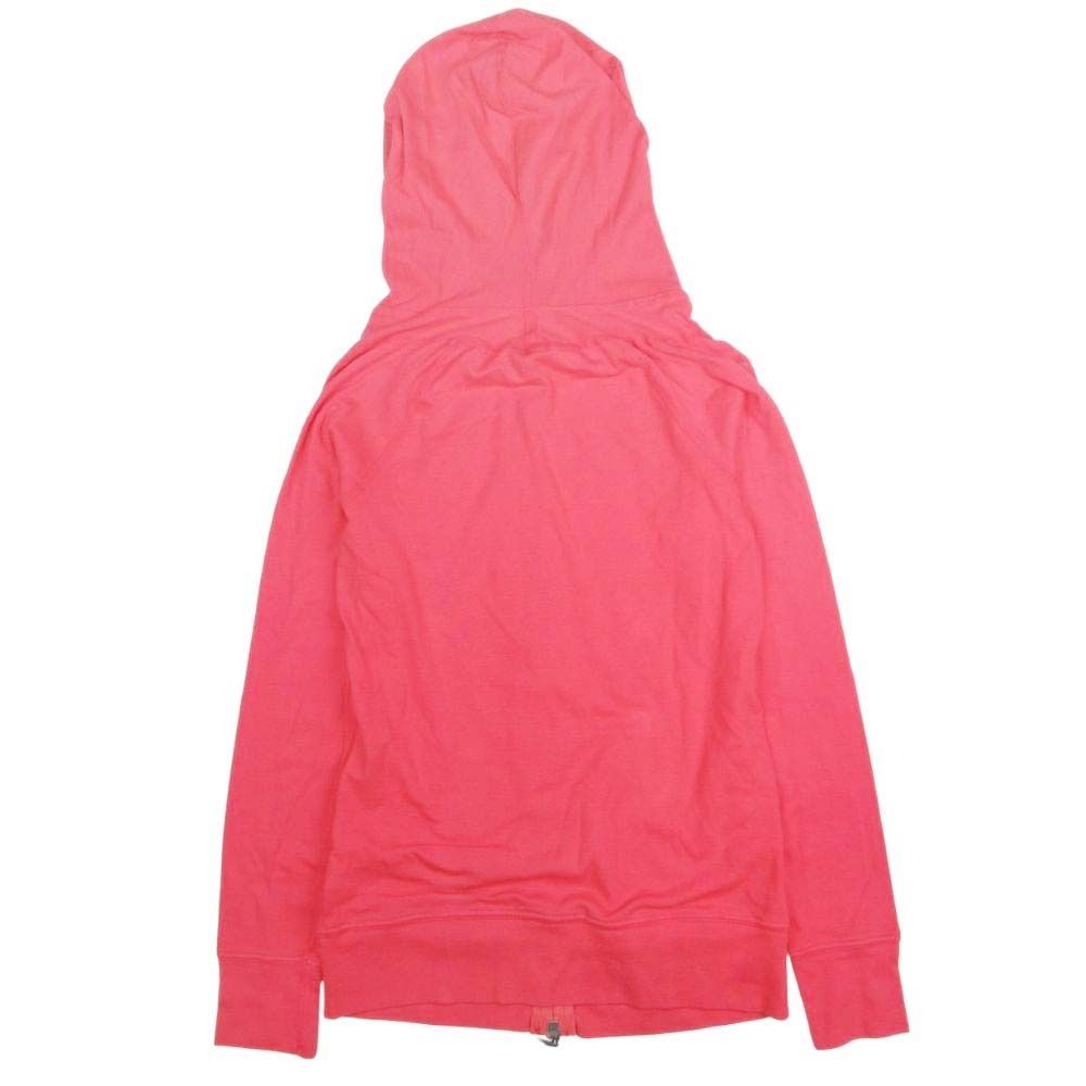 美品 three dots スリードッツ ジップアップ パーカー ジャケット コットン ストレッチ 薄手 S ピンク レディース 古着 中古 美品 three dots スリードッツ ジップアップ パーカー