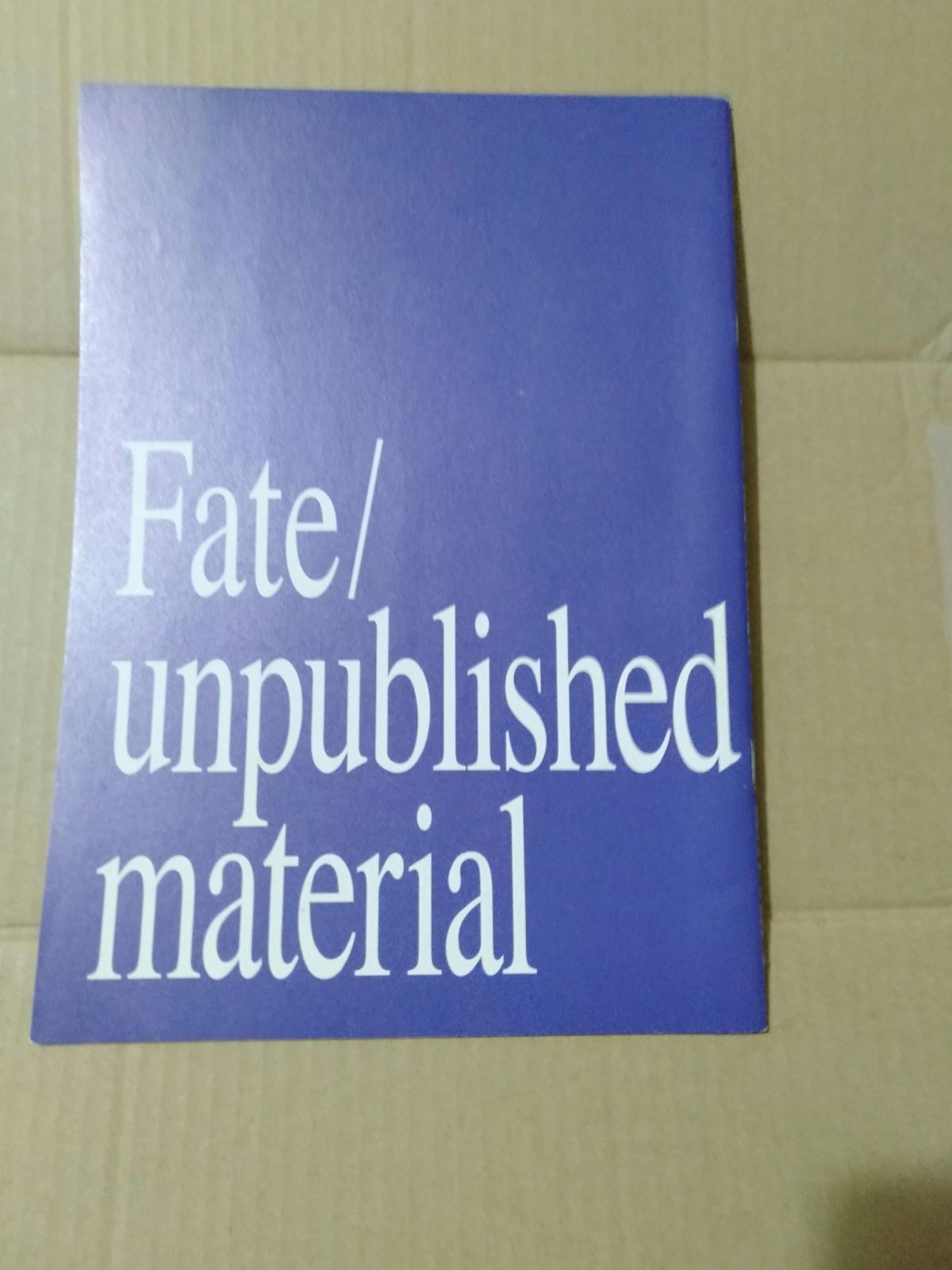 小冊子】TYPE-MOON展 Fate/stay night -15周年の軌跡- - メルカリ