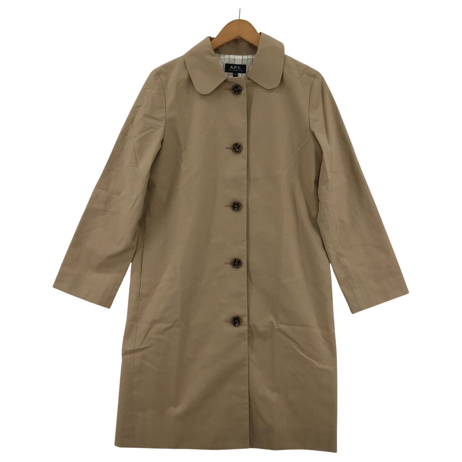 A.P.C. ベージュ コート A.P.C. アーペーセーステンカラーコート size34/ベージュ - メルカリ