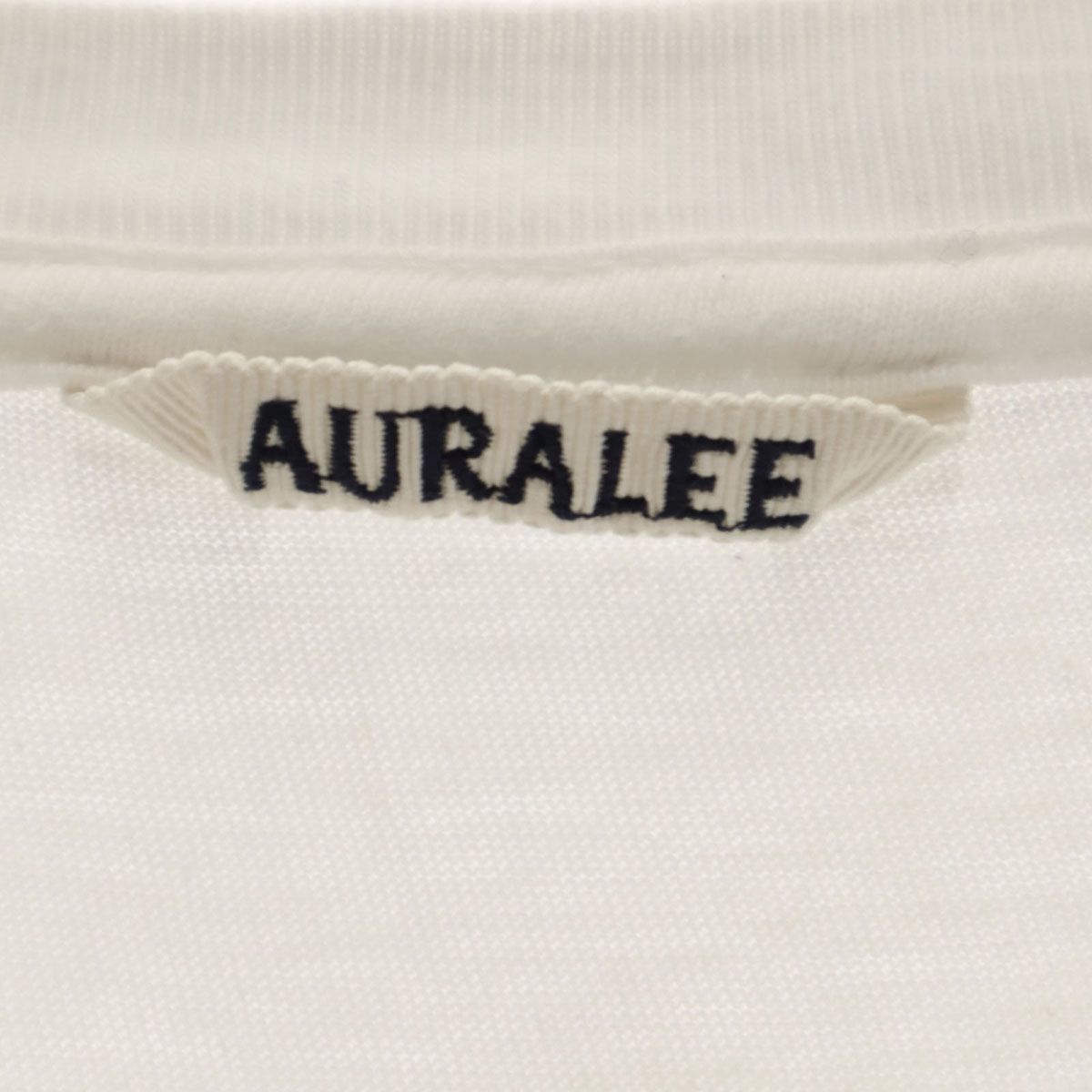AURALEE オーラリー 日本製 ノースリーブ カットソー 0 ホワイト