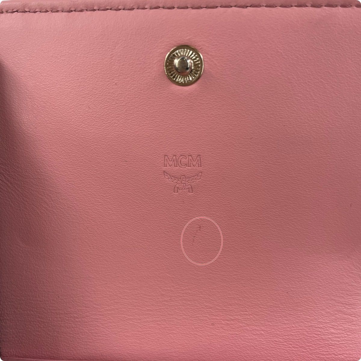 【中古】 MCM エムシィエム  レディース財布 ヴィセトス コンパクトウォレット　MYSBSVI01　ピンク 24009409 QB