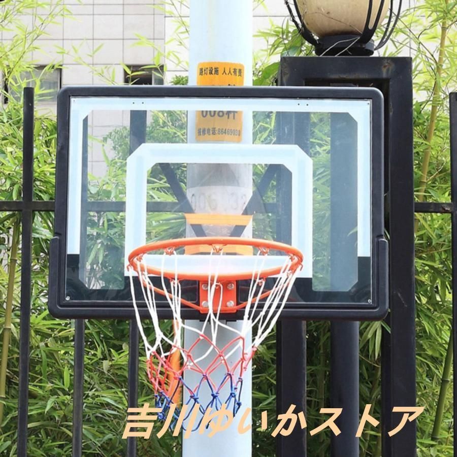 バスケットゴール フェンス|電柱|ポスト用に壁に取り付けられたバスケットボールフープ 屋内屋外スポーツの十代の若者たちのバスケットボール板 よくで