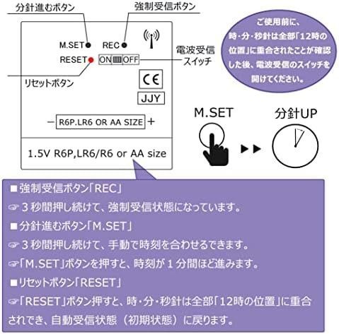 ♡HZDHCLH 掛け時計 電波時計 おしゃれ 壁掛け 時計 北欧 連続秒針