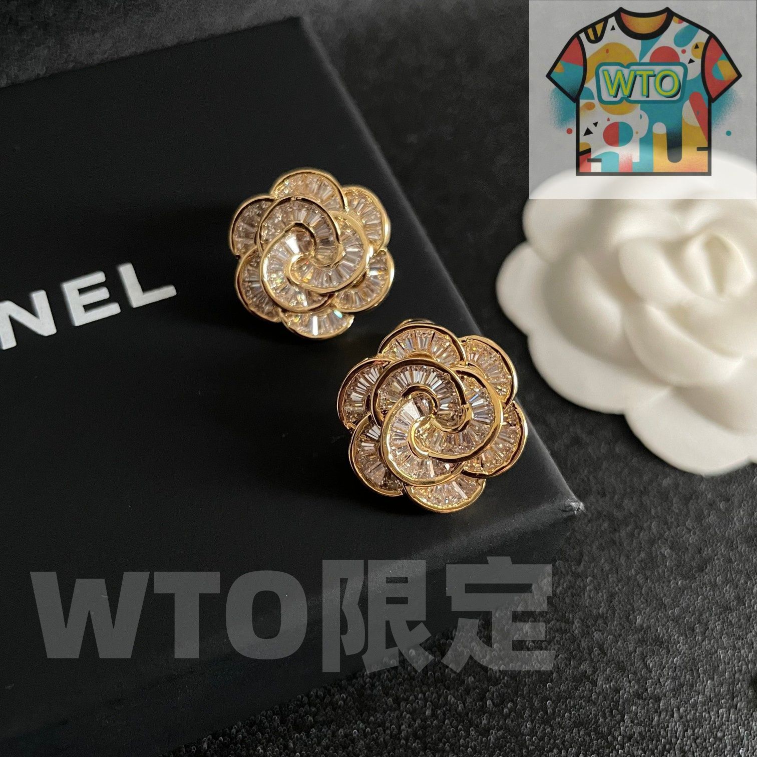 今日WTO】Chanel ヴィンテージ アルファベットピアス！送料無料