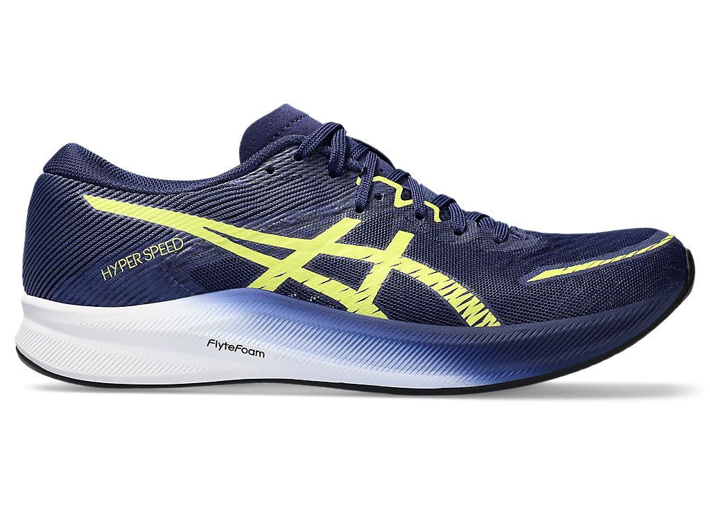 アシックス ランニングシューズ HYPER SPEED 3 レディース 400 ディープオーシャン|グローイエロー 24.5 cm E