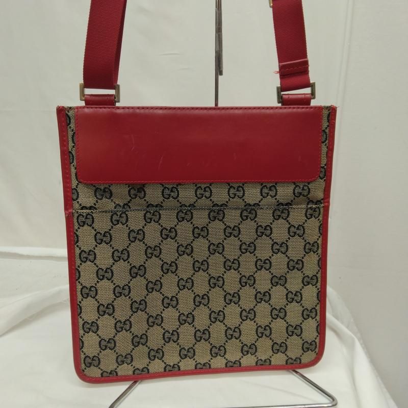 GUCCI グッチ ショルダーバッグ GG キャンバス レザー ショルダーバッグ 019 0348 200047 GG柄 - メルカリ