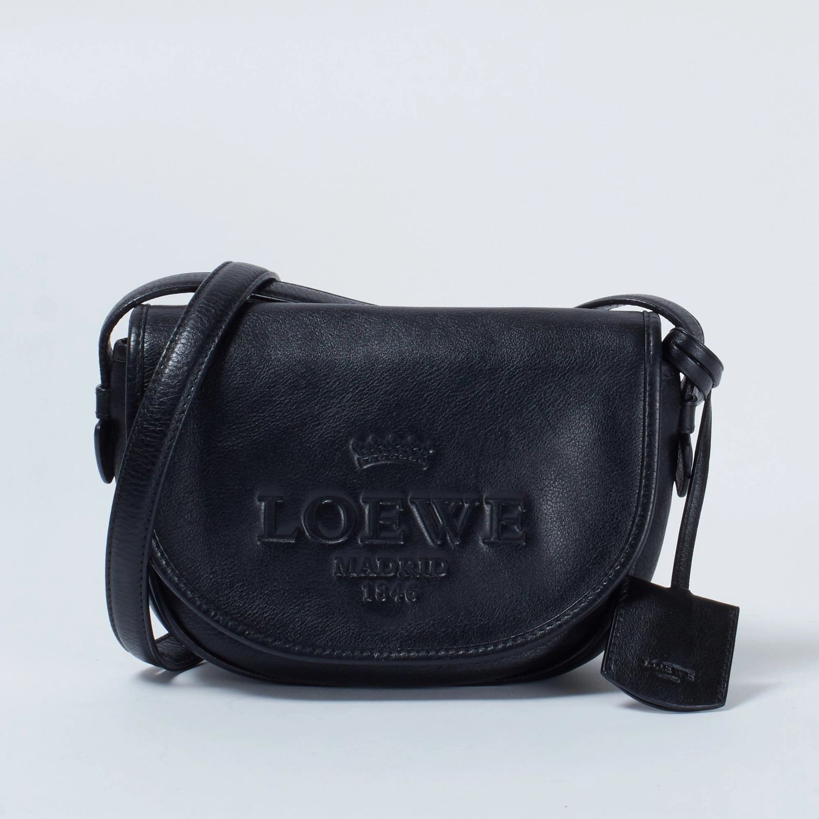 LOEWE/ロエベ】ヘリテージ ショルダーバッグ ブラック - メルカリ