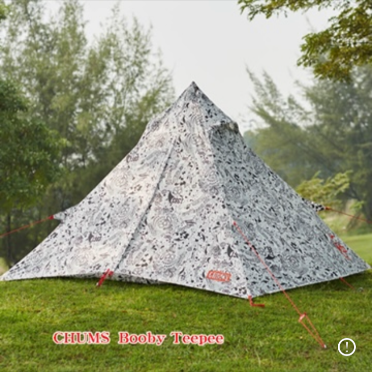 チャムス BOOBY TEEPEE 2人用 カラーLOVE & PEACE