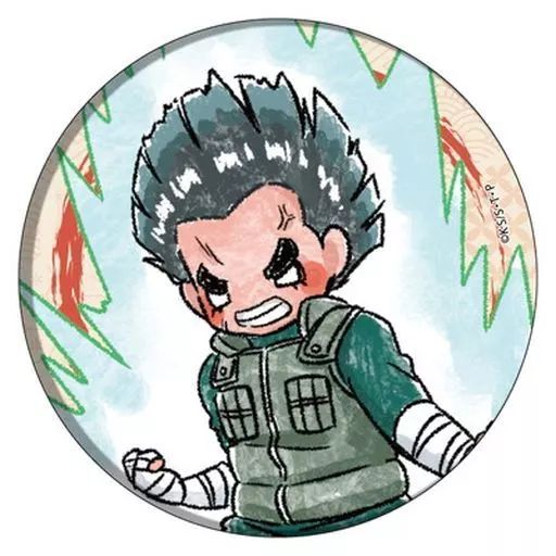 中古】バッジ・ピンズ ロック・リー「NARUTO-ナルト- 疾風伝 缶バッジ