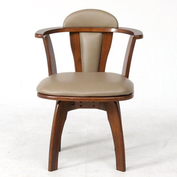 ダイニング 肘付回転チェアー 6270-4A ブラウン 2脚セット 代引不可