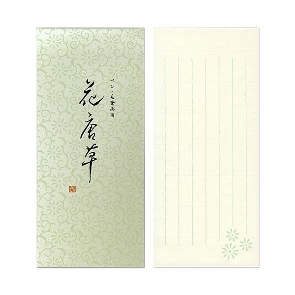 まとめ 日本ノート オキナ小型便箋 花唐草 82×186mm 縦6行 60枚 LP3185 1セット 5冊