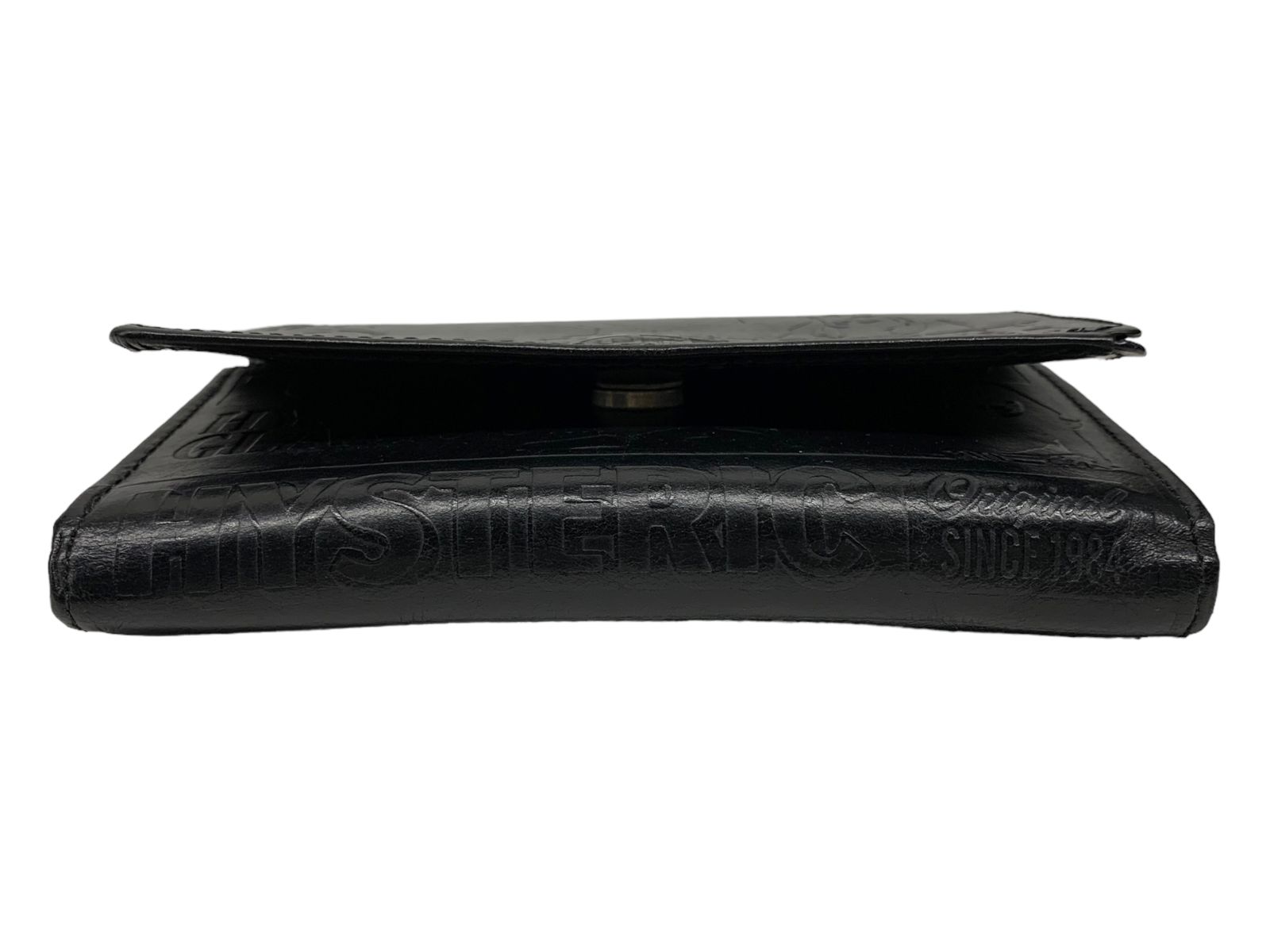 HYSTERIC GLAMOUR ブラック 二つ折り財布 HYSTERIC GLAMOUR ヒステリックグラマー KEEP YOURSELF ALIVE