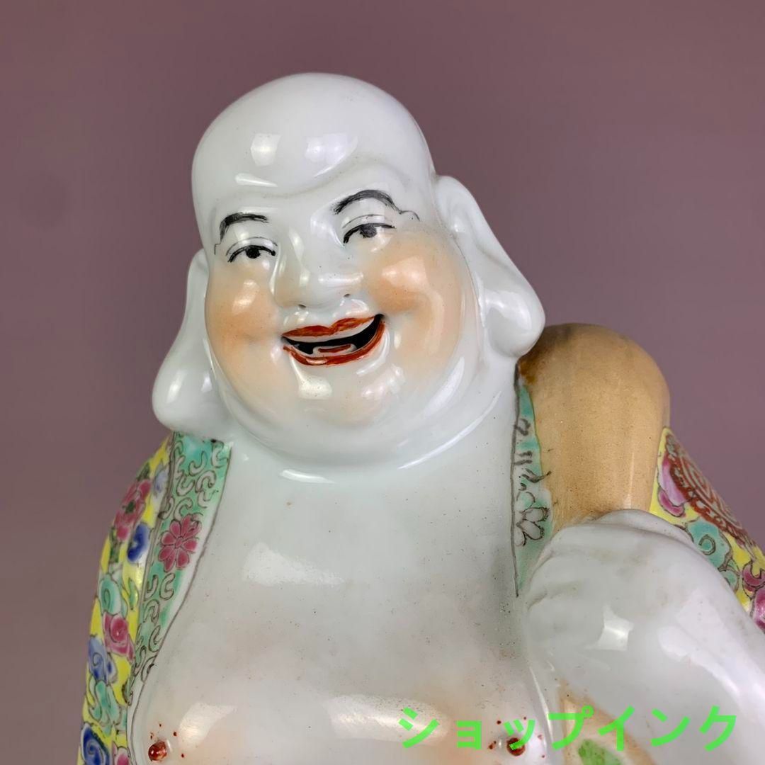 布袋さん彫像  陶磁器 装飾品 現代工芸品 美術品 置物 布袋さん彫像 陶磁器 装飾品 現代工芸品 美術品 置物 - メルカリ