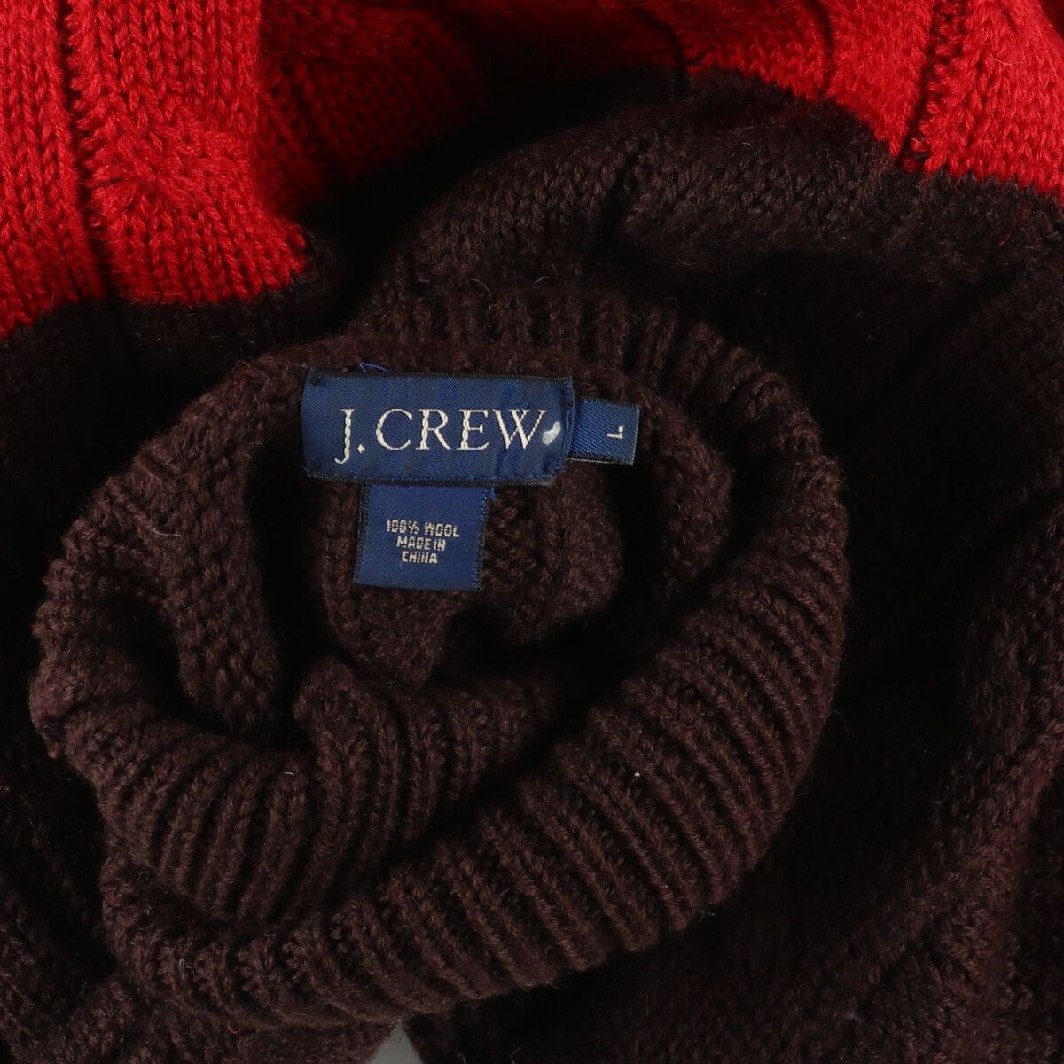 古着 90年代 ジェイクルー J.Crew タートルネック ウールニット 