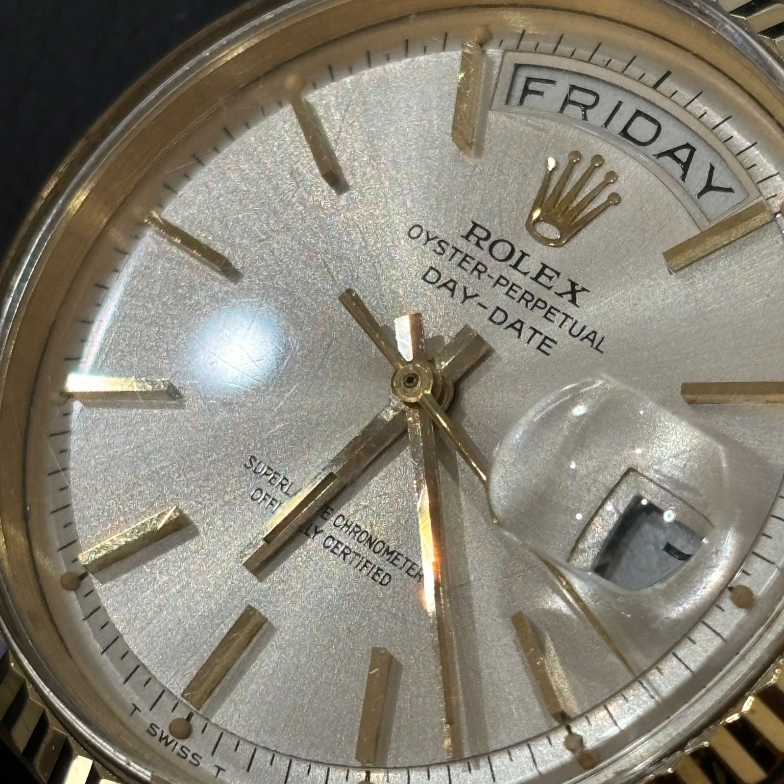 ΩNA2948 メンテナンス済み！ ROLEX ロレックス DAY-DATE デイデイト 1803 金無垢 K18 750 1965年製 腕時計  ゴールド文字盤 自動巻き - メルカリ