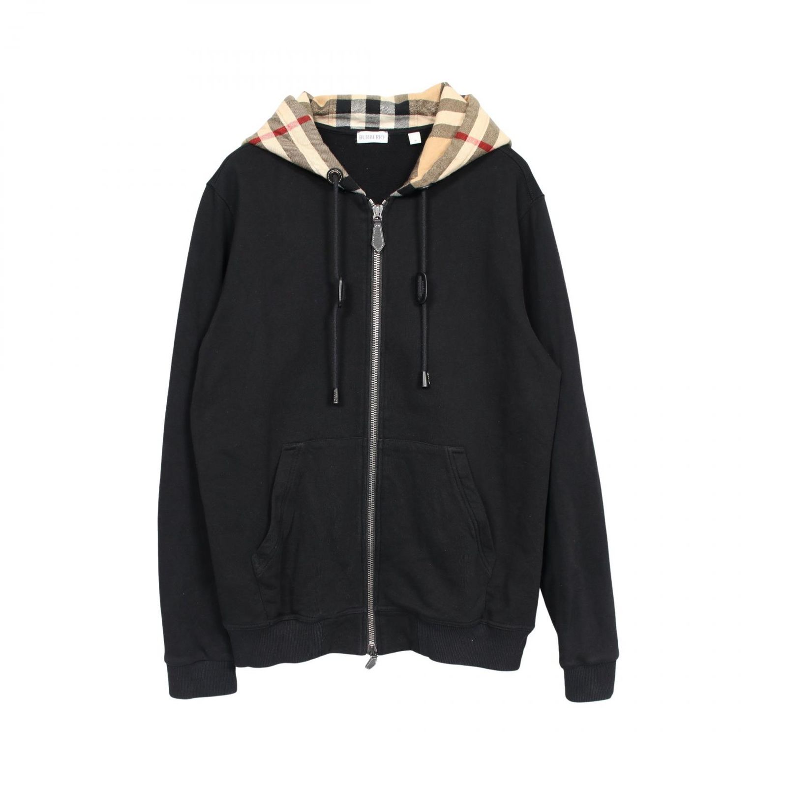 バーバリー BURBERRY パーカー SAMUEL ZIP 8060705 ブラック コットン パーカー メンズ Used A