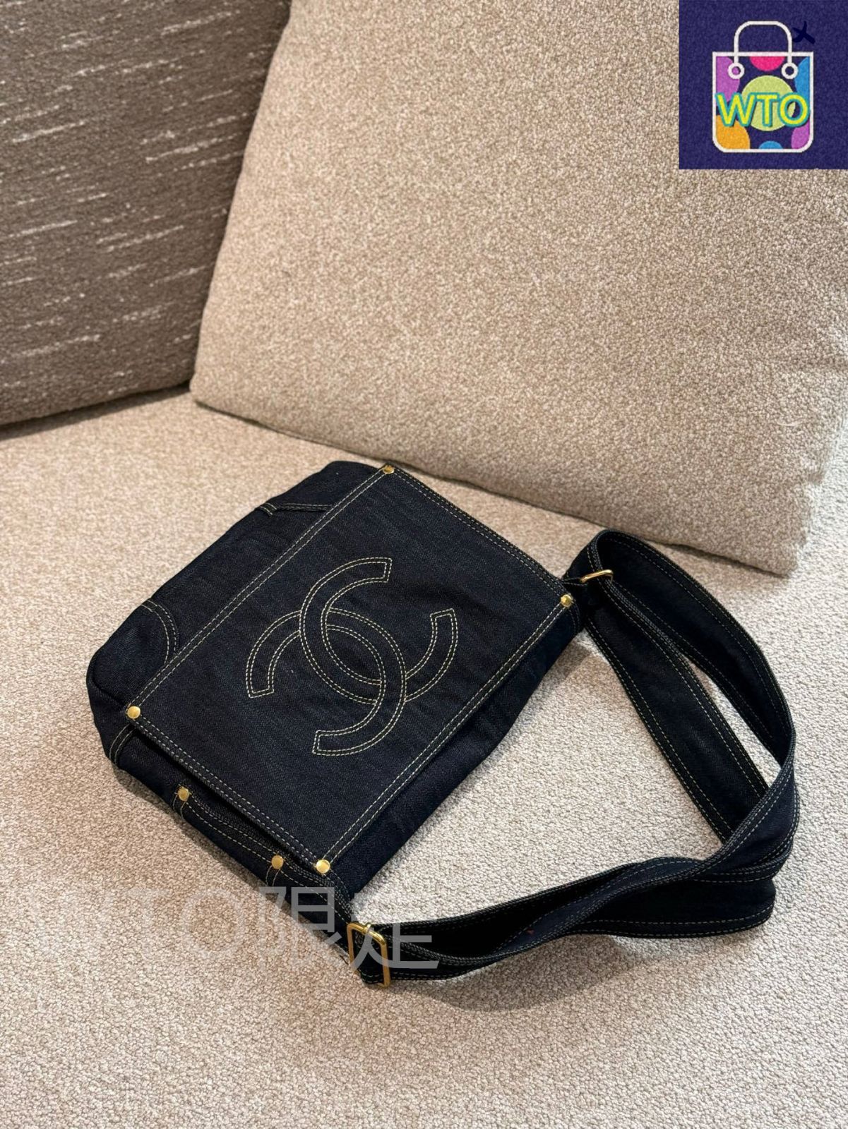 シャネル 24B デニム メッセンジャーバッグ 今日特価】Chanel Denim Messenger Bag シャネル デニム