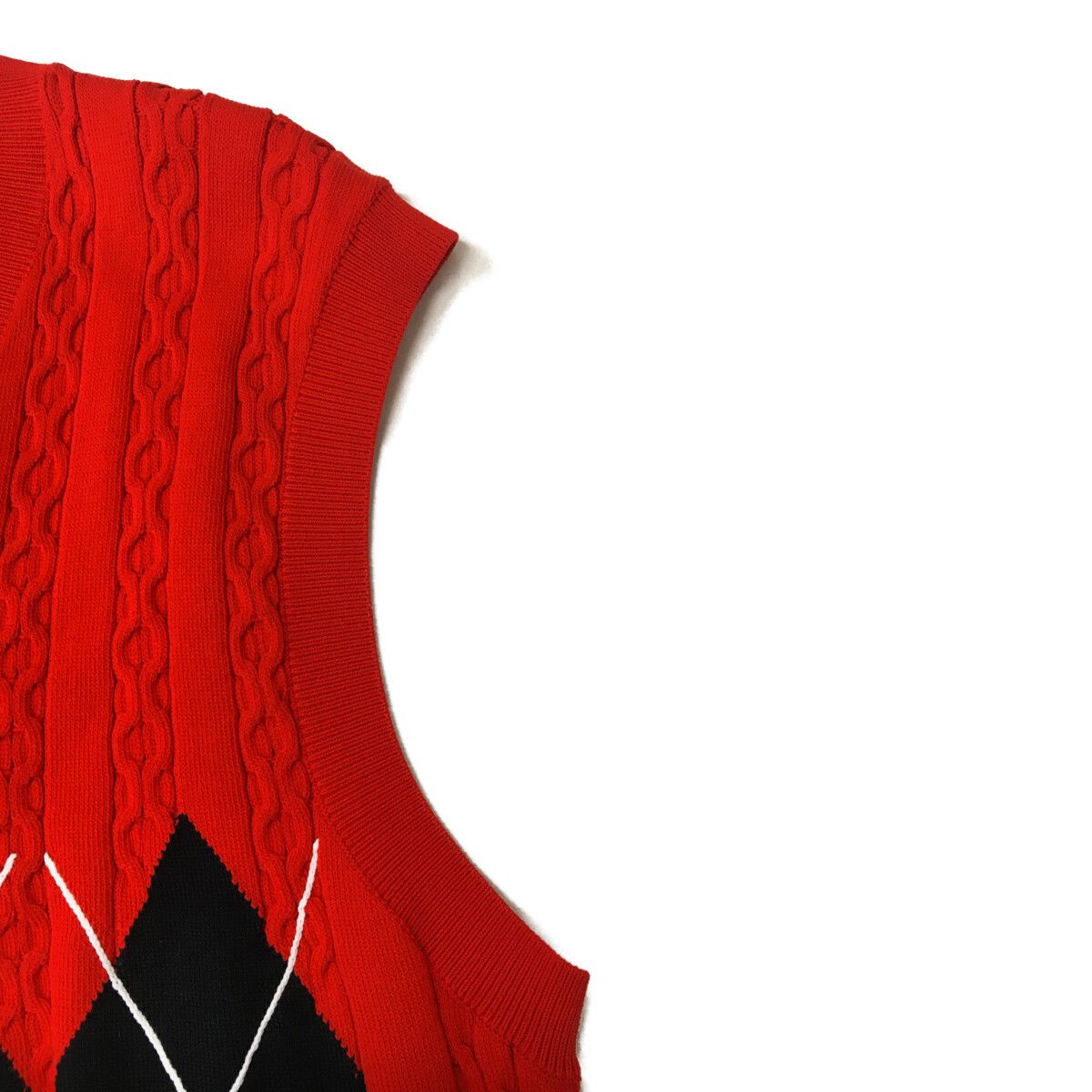 中古 メンズ パーリーゲイツ PEARLY GATES ベスト 5(L) 赤 レッド V