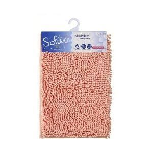 【20個セット】 マイクロファイバー バスマット/フロアマット 【ピンク】 50×80cm 吸水速乾 バス用品 『ソフワ』