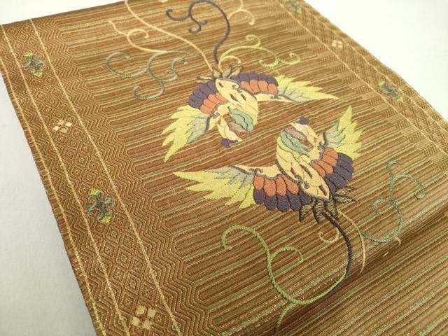 専用帯769 512 二本セット●ひなや工房 伊豆蔵明彦 唐組 刺繍 高級 正絹 専用帯769 512 二本セット○ひなや工房 伊豆蔵明彦 唐組 刺繍