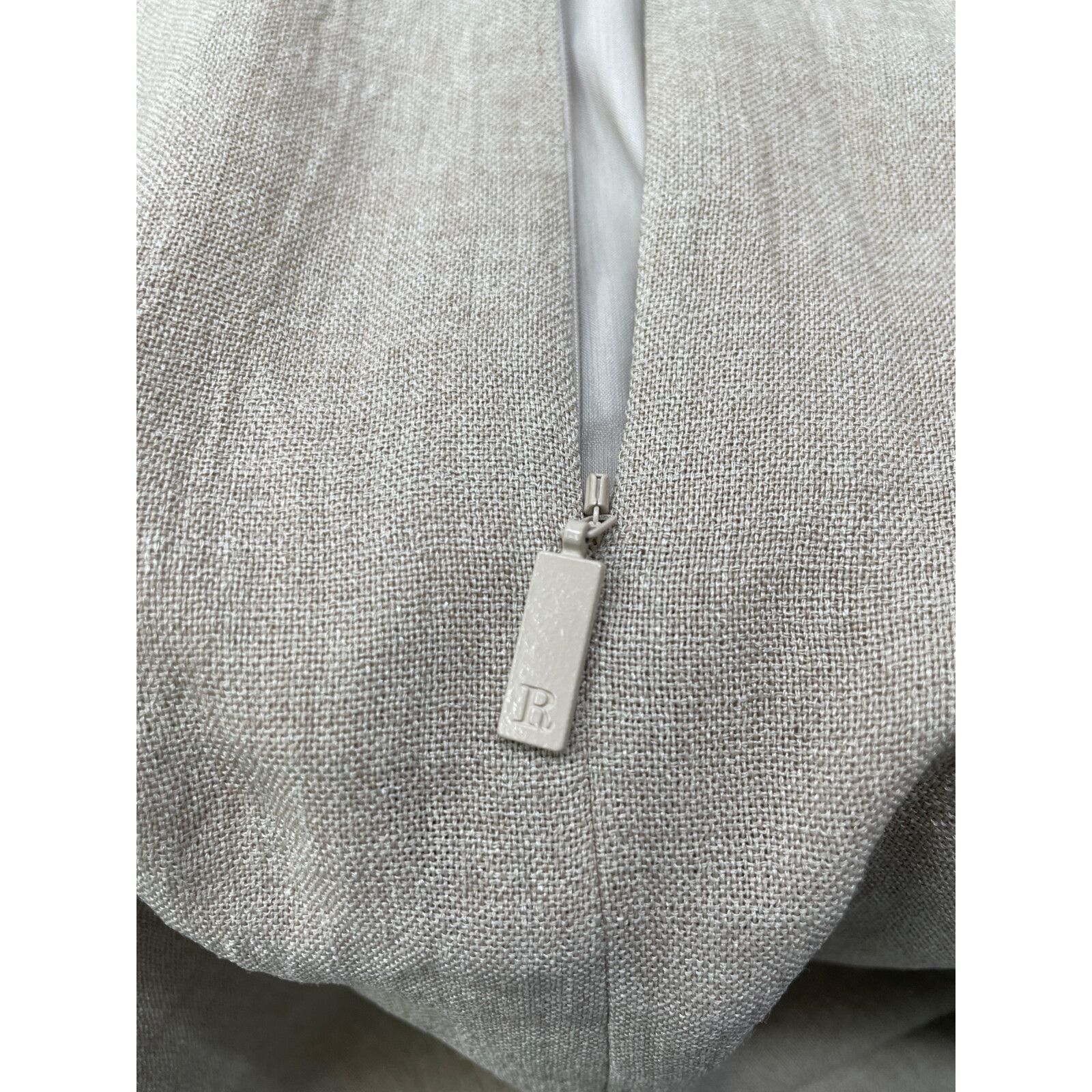極美品✨ルネ ノースリーブ ワンピース リボン ベージュ Rene ルネ 5236239 22年製 ベージュ リボン付き Aライン