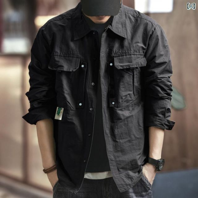 M 115-135 に メンズ ファッション 服 男性用 オシャレ シンプル 大人 かっこいい 大きいサイズ ストリート 紳士服 レトロ ジャケット カジュアル アウトドア ジャケット