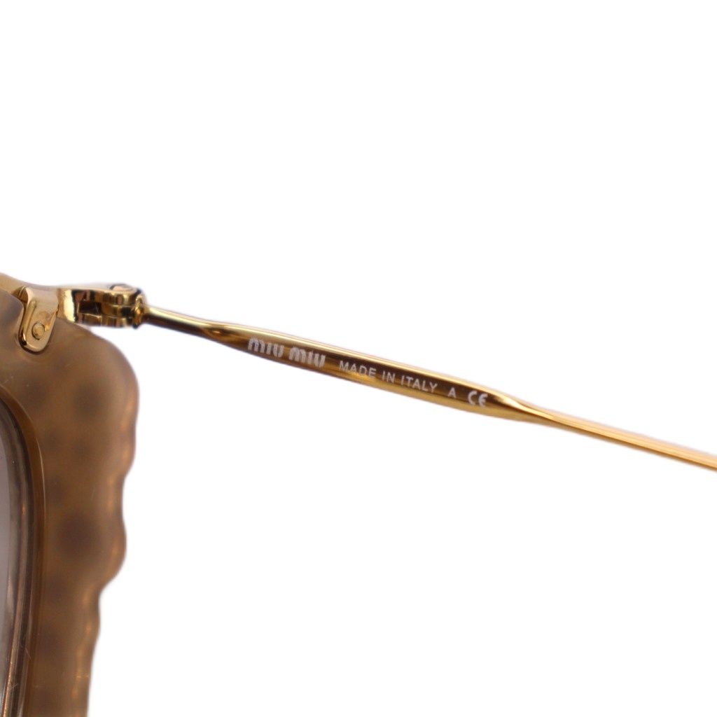 ミュウミュウ miumiu グリッター CAT EYE サングラス べっ甲柄