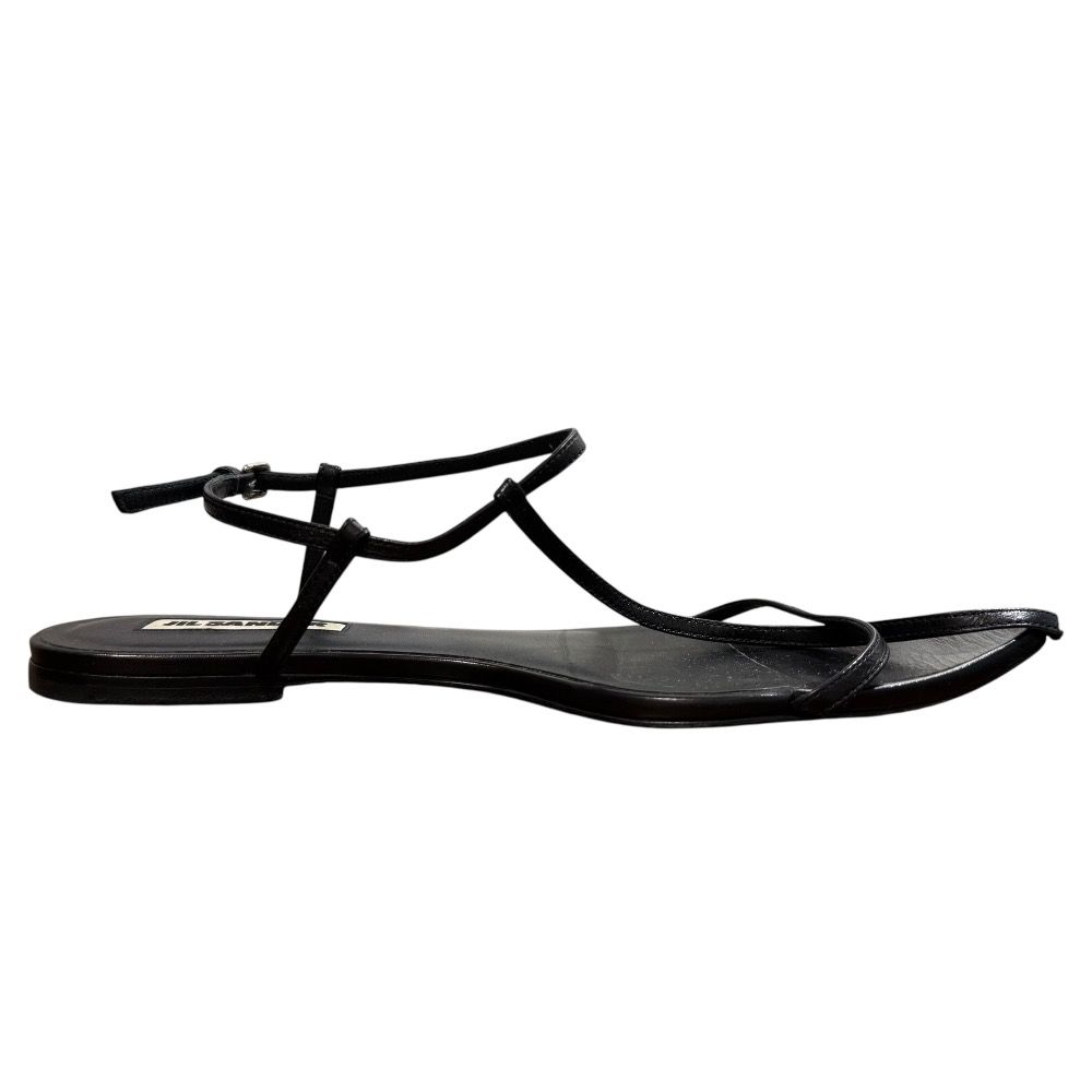 美品 JIL SANDER ジルサンダー レザー ポインテッドトゥ ナロー