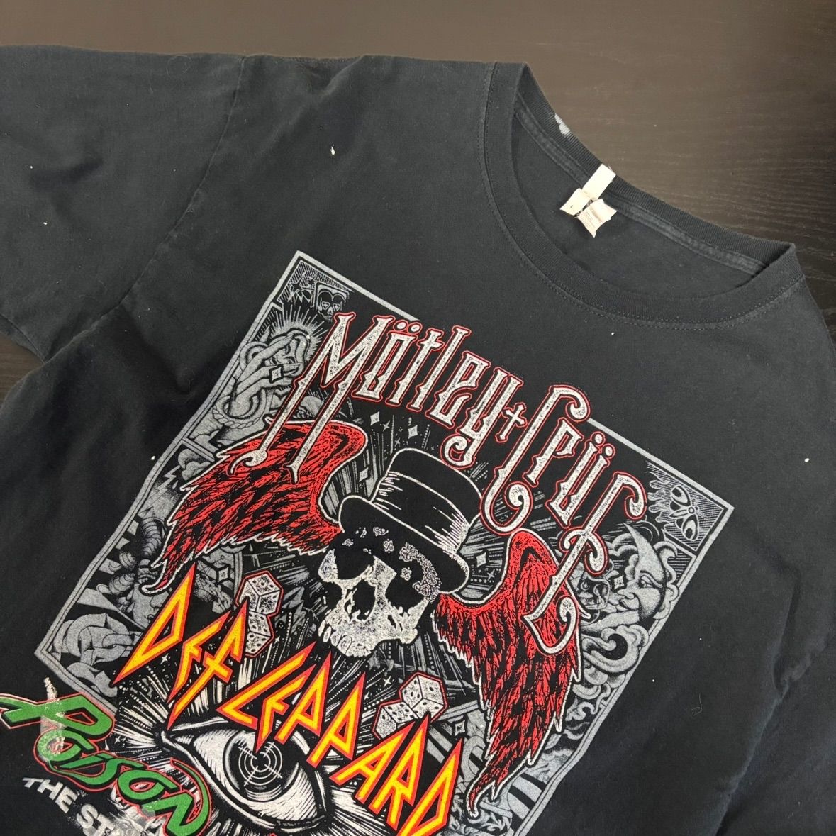 80s 米国製 DEF LEPPARD デフレパード 半袖Tシャツ バンドT DEF LEPPARD デフレパード 80sロゴ ビッグトライアングル ロゴ T