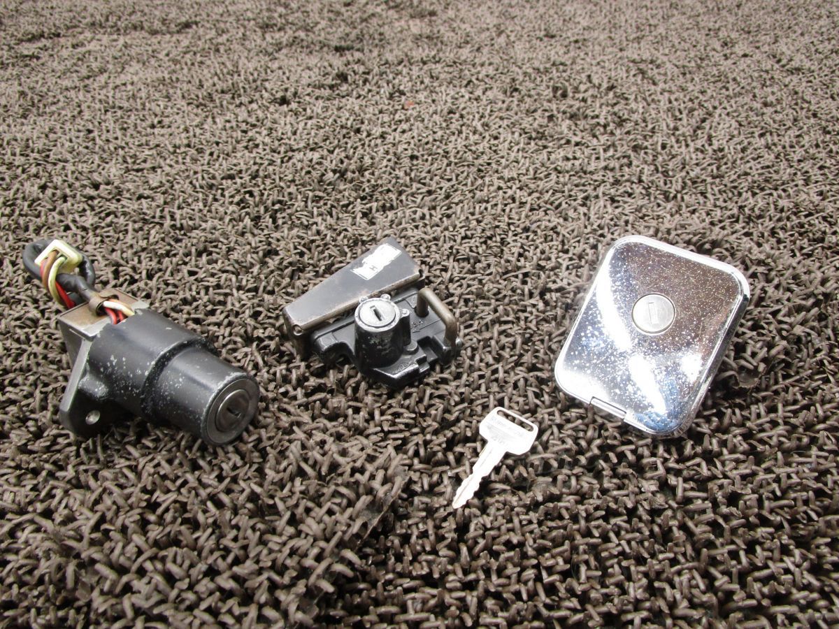 Z250LTD メインキーセット ●A7123 タンクキャップ KZ250G カワサキ KZ250RE キャブ車