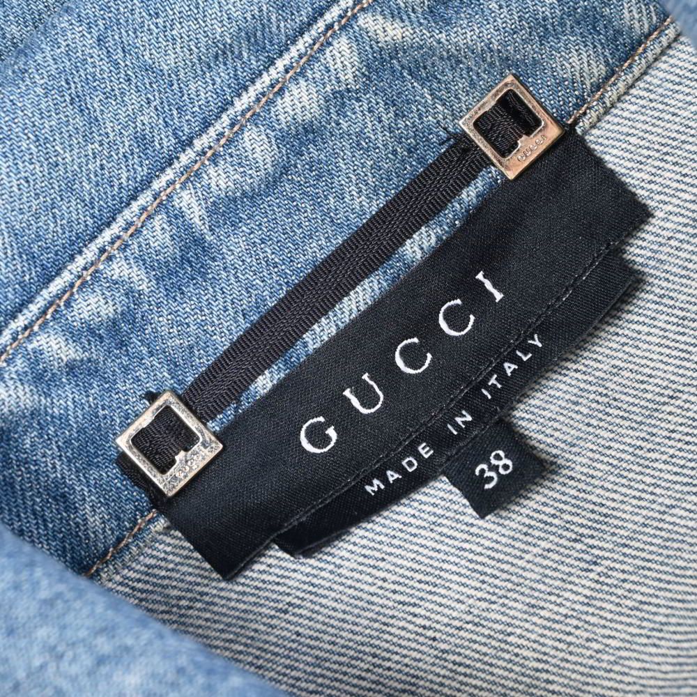 極美品】 GUCCI デニムジャケット ラビット 金ボタン シェリーライン