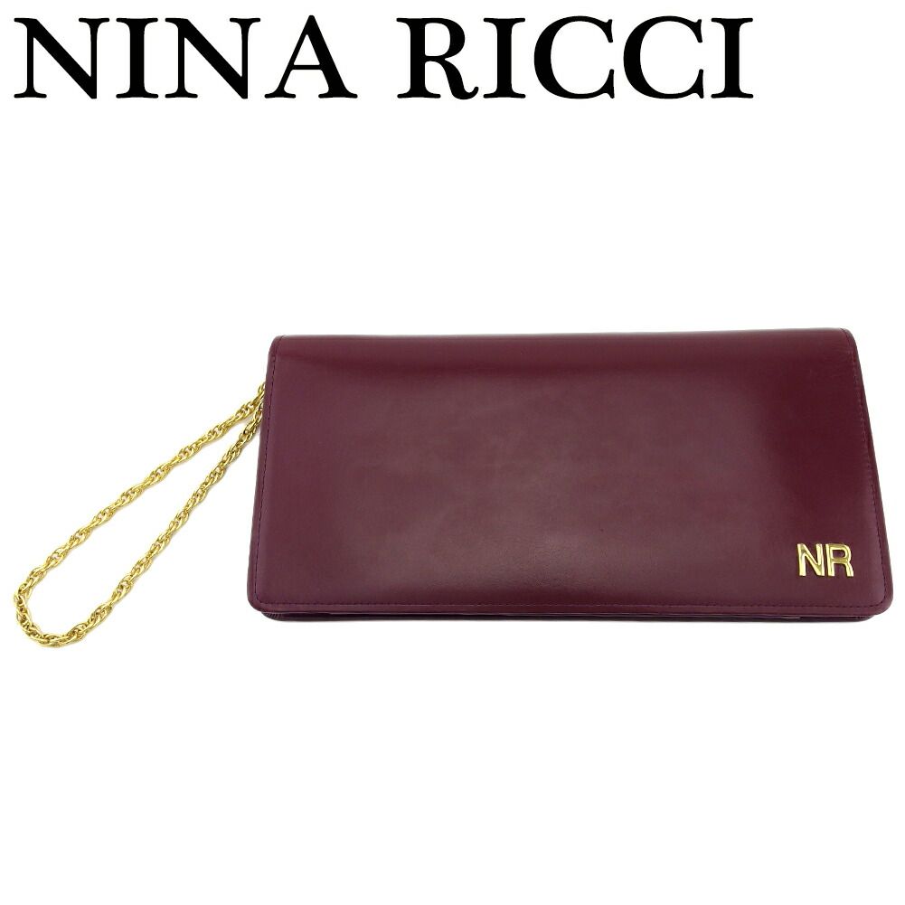 [極美品]NINA RICCI バッグ クラッチバッグ 希少 レア ニナリッチ レア 極美品 ヴィンテージ クラッチバッグ