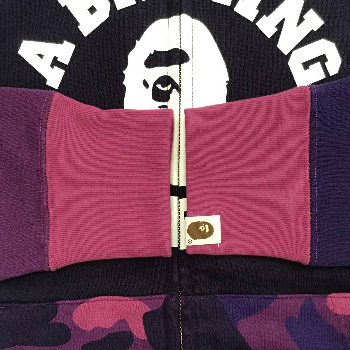 ☆新品☆ Purple camo カレッジロゴ パーカー Mサイズ a bathing ape