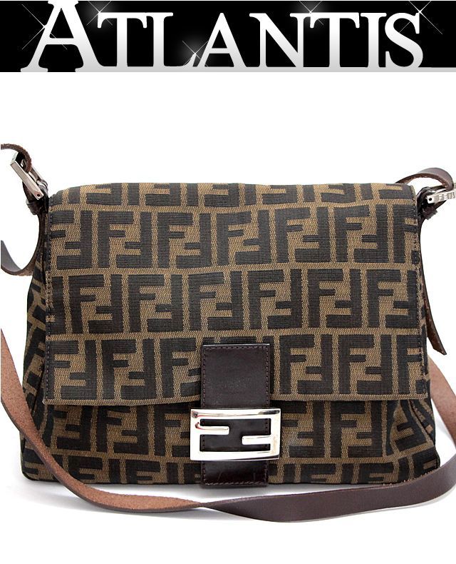 フェンディ FENDI マンマバケット ズッカ柄 ショルダーバッグ【61326