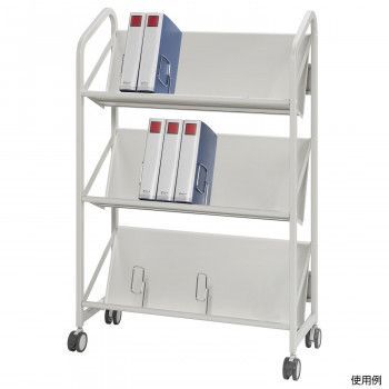 ナカキン ファイルワゴン 3段 FSW-8637WG ホワイトグレー 34,840円