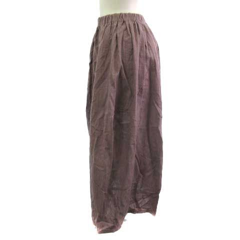 ヨーガンレール JURGEN LEHL ロングスカート ウエスト コットン パープル 紫