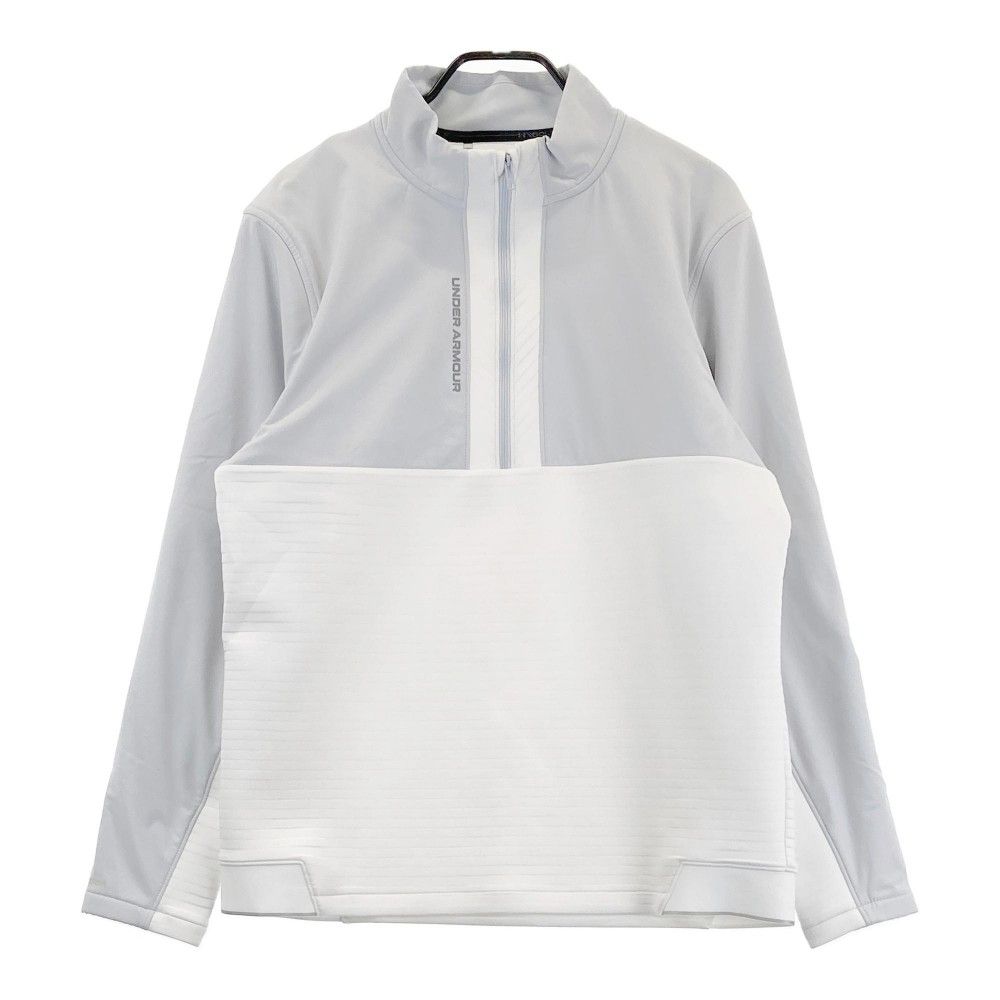サイズ：XL UNDER ARMOUR アンダーアーマー  ハーフジップ ブルゾン  ホワイト系 [240101367576] ゴルフウェア メンズ ストスト