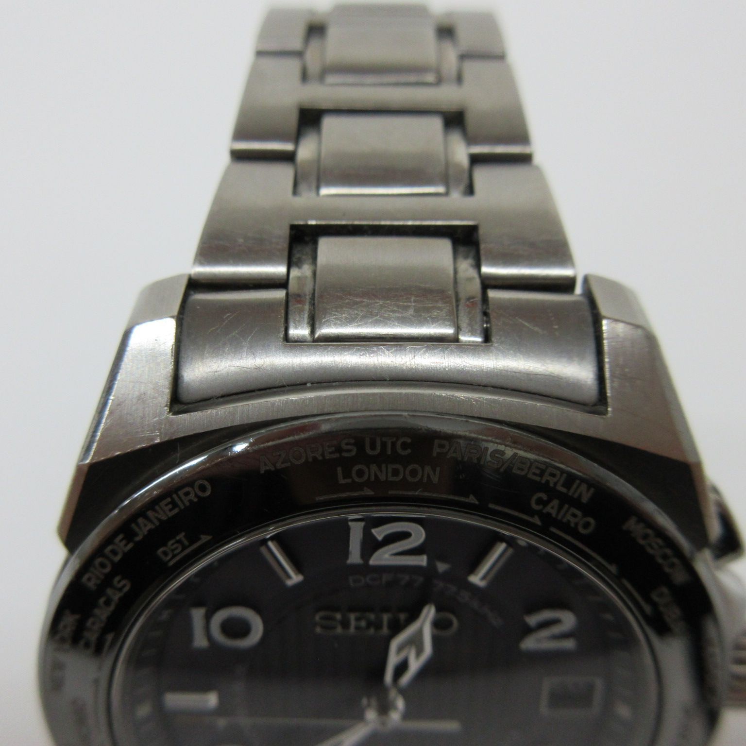 SEIKO/ｾｲｺｰ/BRIGHTZ/ﾌﾞﾗｲﾂ/7b25-0aco/電波ｿｰﾗｰ/ﾃﾞｲﾄ/ﾁﾀﾝ/黒文字盤