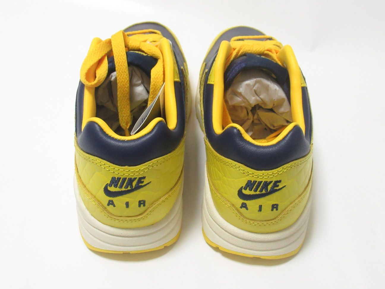 NIKE WMNS AIR MAX 1 PRM 紺 黄 ナイキ ウィメンズ エアマックス1 
