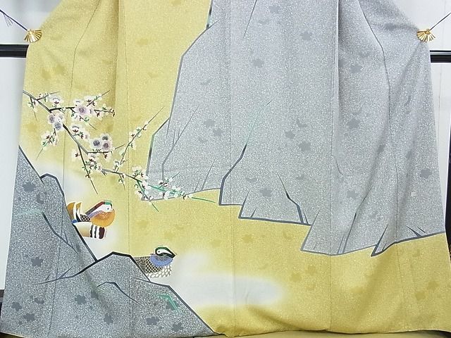平和屋本店□極上 人間国宝 羽田登喜男 TOKIOetTOKI 訪問着 鴛鴦梅文