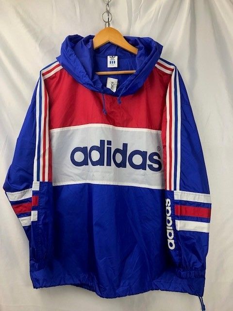 80‐90年代 ADIDAS デサント ナイロンプルオーバー サイズM-L