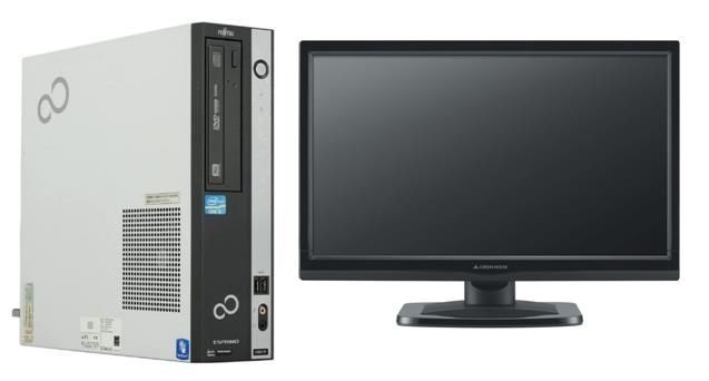 デスクトップpc i3第2世代 Win10 新品SSD Office 20インチ library 