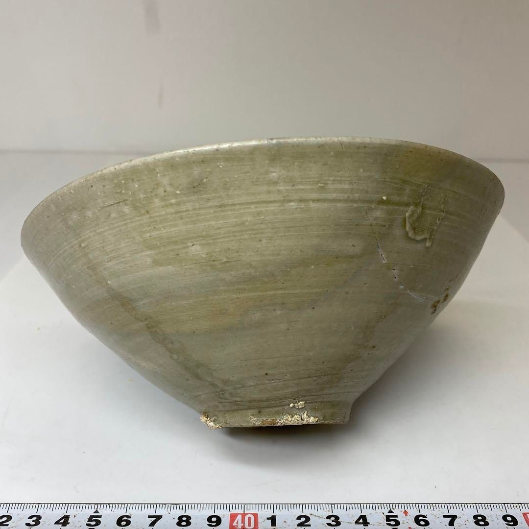 古代 ペルシャ 彩色陶器花入 木箱付 高さ16㎝ 東Y6-0523①タトチ 古代